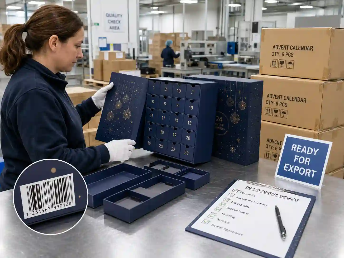 custom advent calendar boxes cost quality control