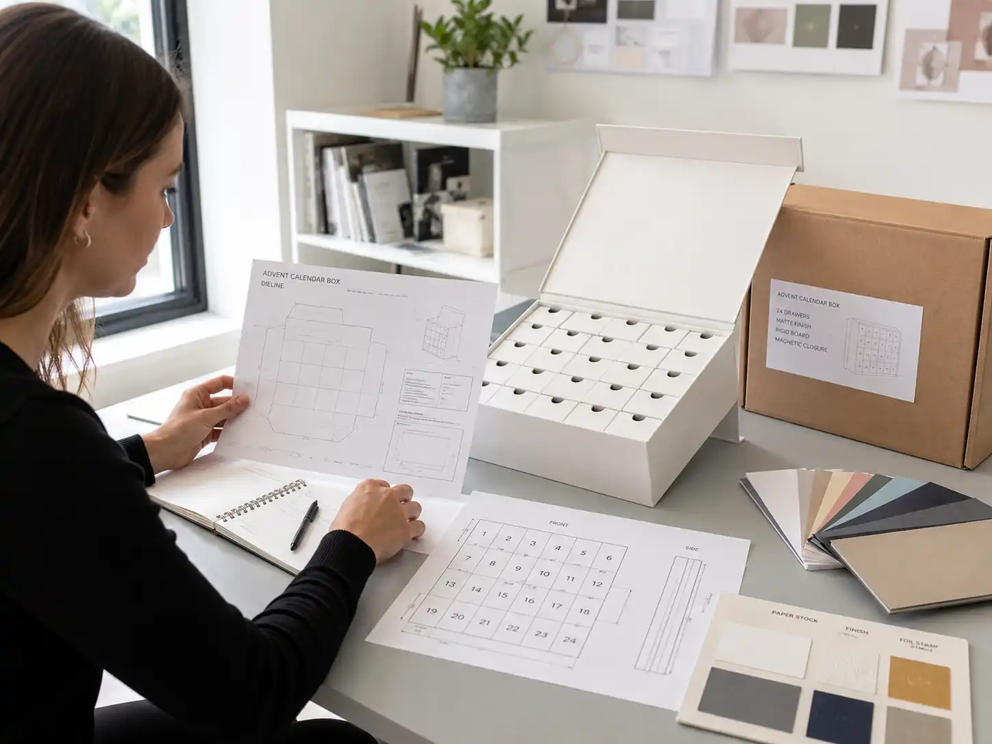 Planning a custom advent calendar box project