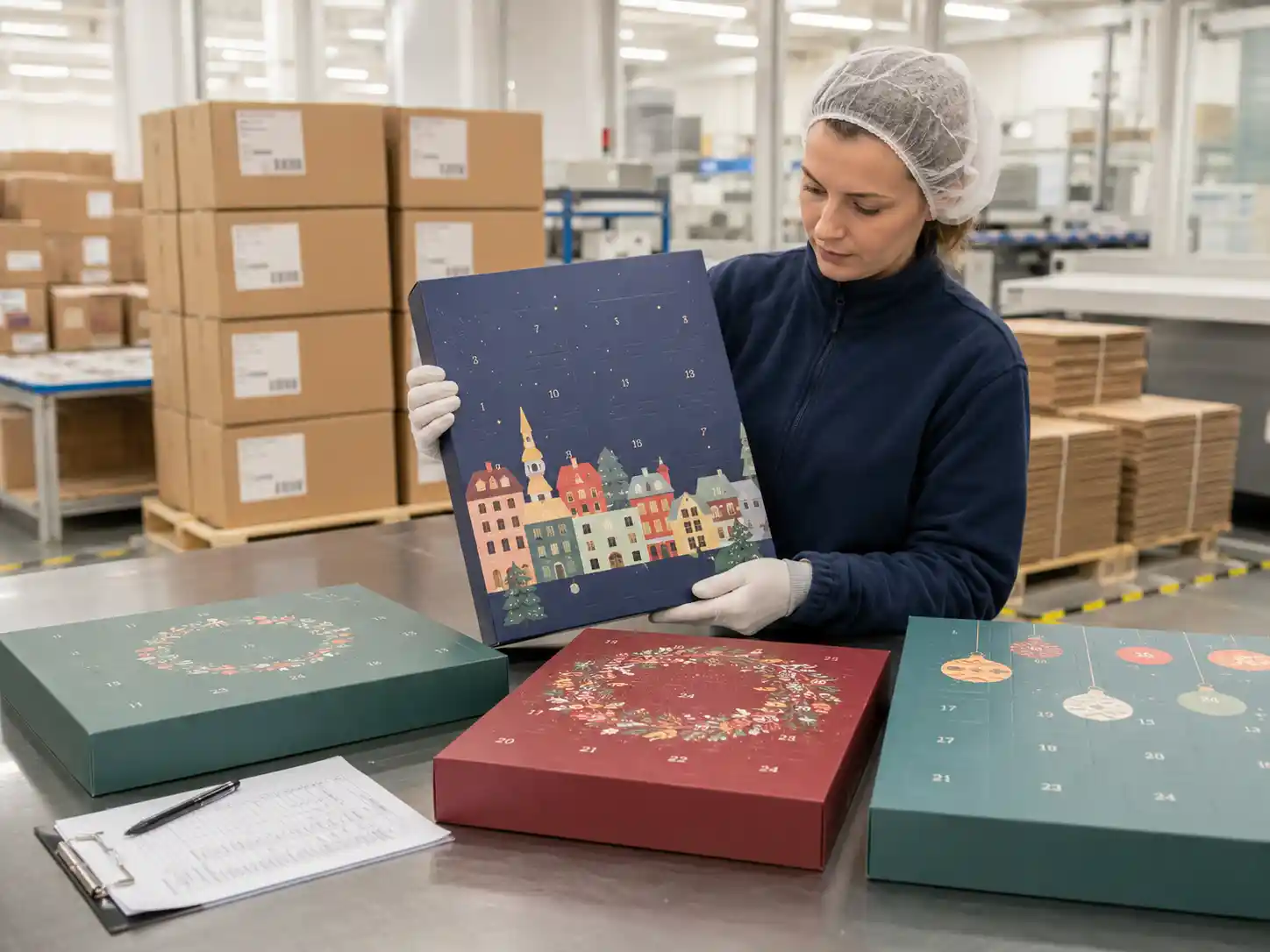 Quality control for custom advent calendar boxes