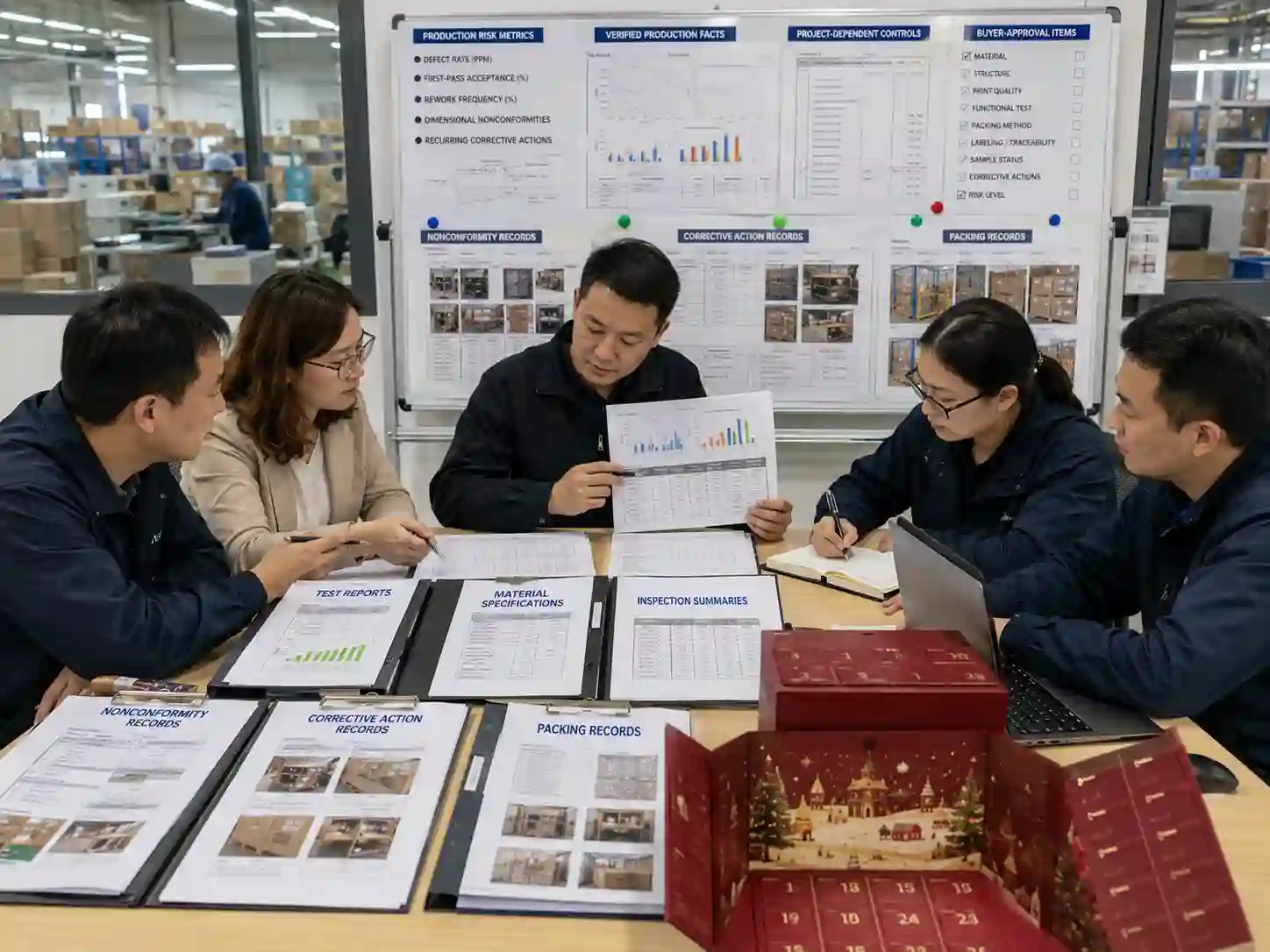 Buyers comparing packaging production risk metrics with traceable supplier inspection and corrective-action records.
