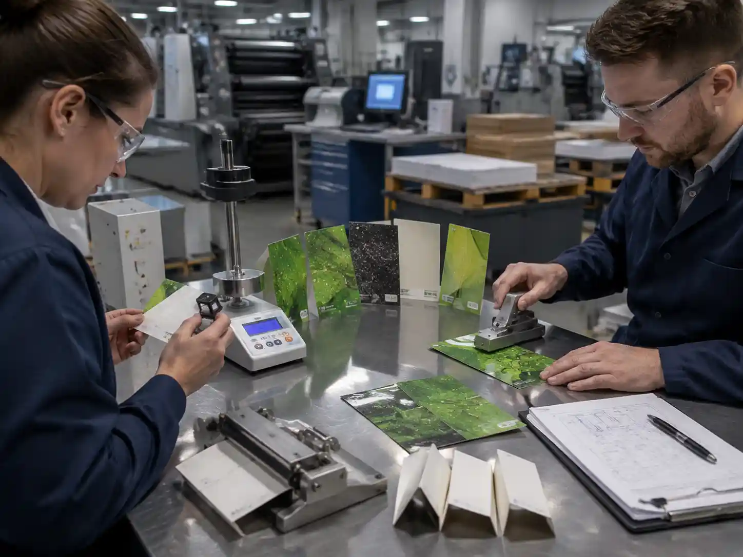 Engineering testing of water-based coated paperboard samples for print performance and rub resistance evaluation