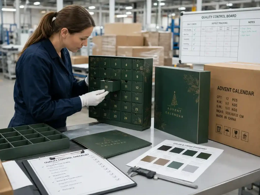 advent calendar box manufacturer China quality control