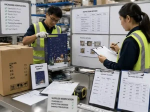 QC inspection records and packaging verification for reducing e-commerce damage returns